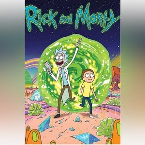 Rick and morty blanket